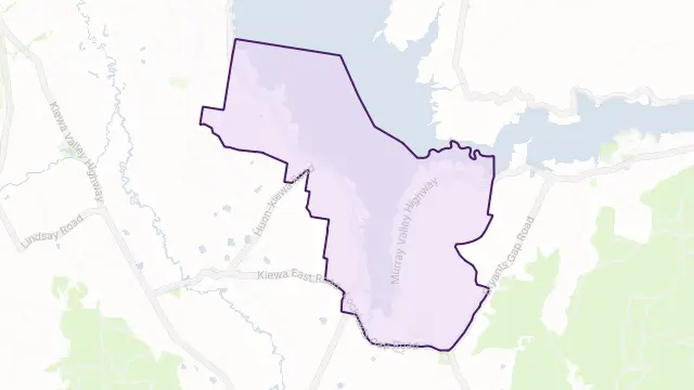 Huon Area Boundary Map