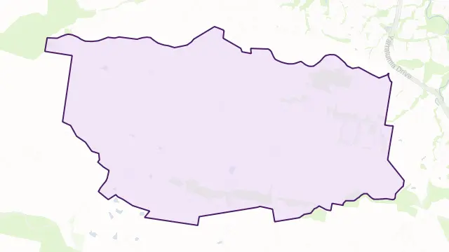 Huon Creek Area Boundary Map