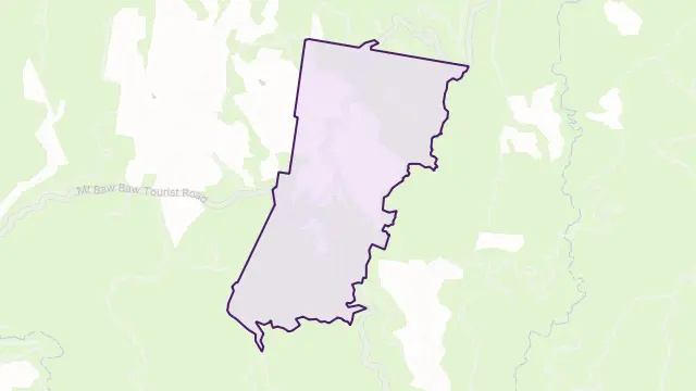 Icy Creek Area Boundary Map