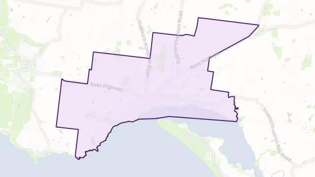 Inverloch Area Boundary Map