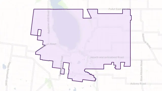 Jeparit Area Boundary Map