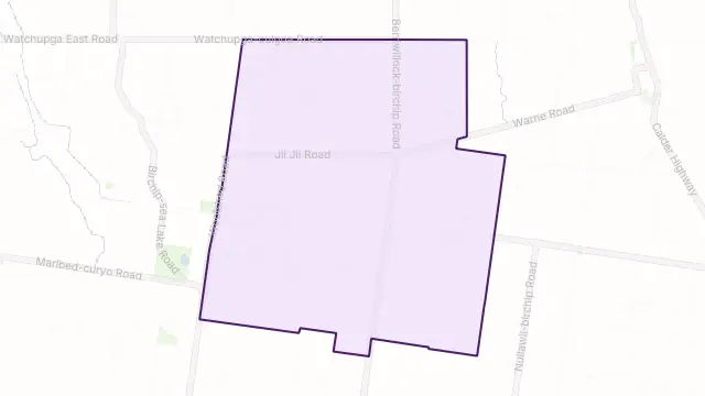 Jil Jil Area Boundary Map