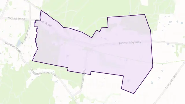 Junortoun Area Boundary Map