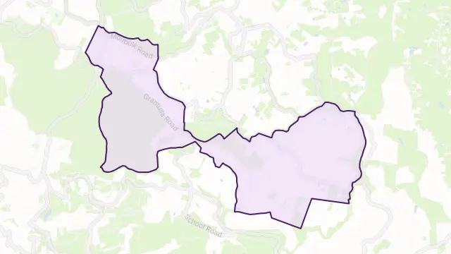 Kallista Area Boundary Map