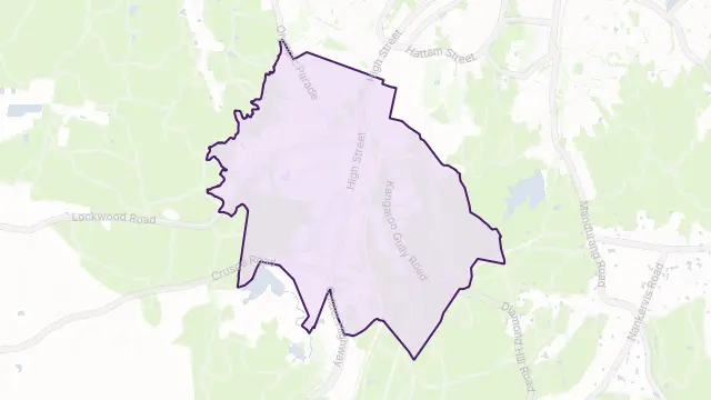 Kangaroo Flat Area Boundary Map