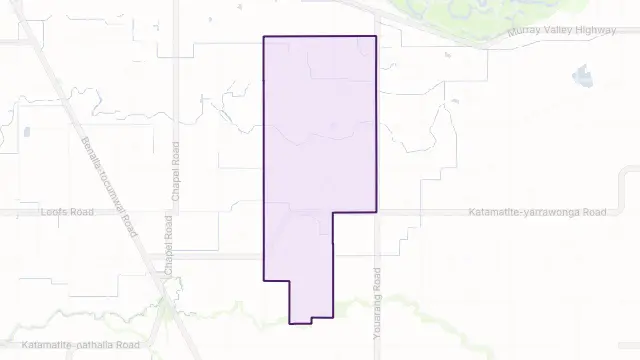 Katamatite East Area Boundary Map