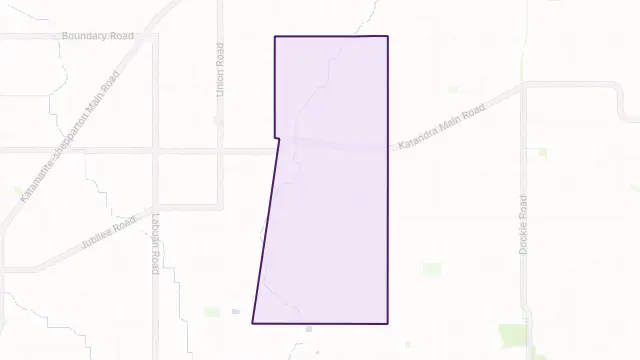 Katandra Area Boundary Map