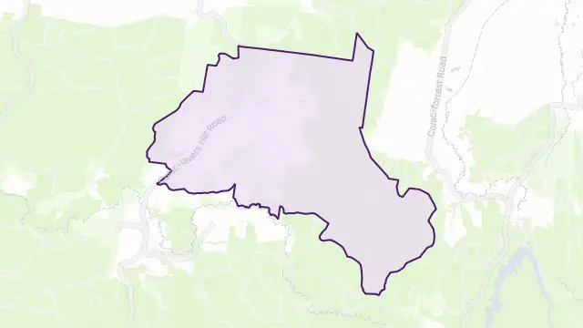 Kawarren Area Boundary Map