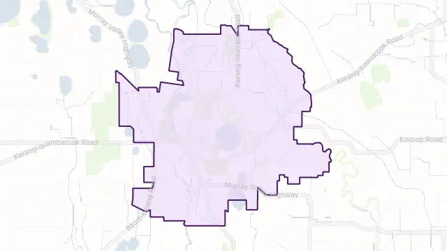 Kerang Area Boundary Map