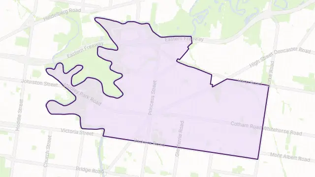 Kew Area Boundary Map