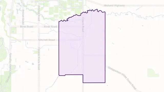 Kialla East Area Boundary Map