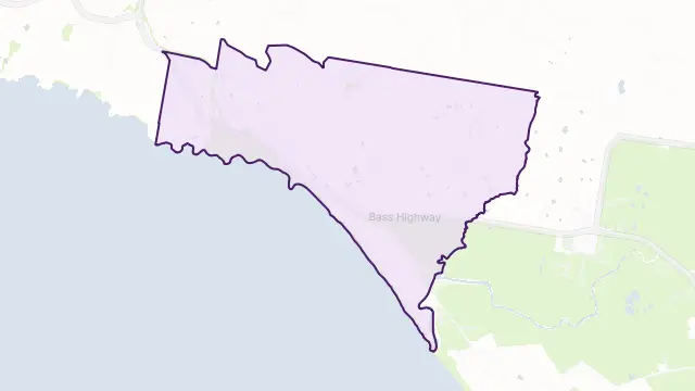 Kilcunda Area Boundary Map