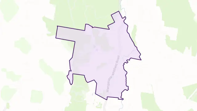 King Valley Area Boundary Map