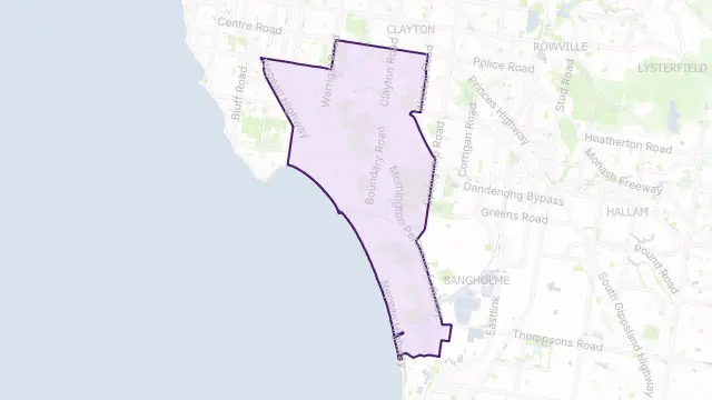 Kingston Council Area Boundary Map