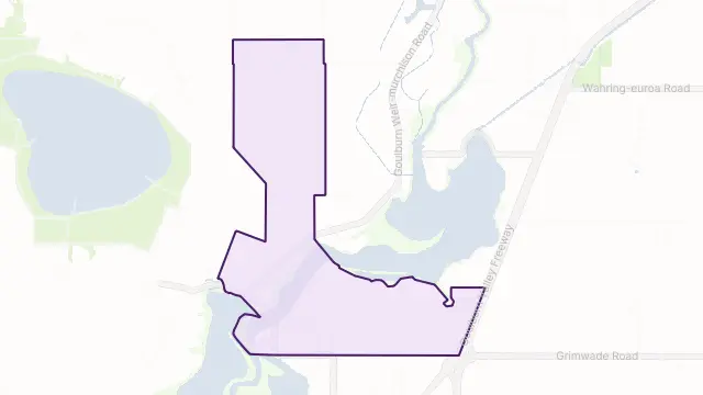Kirwans Bridge Area Boundary Map