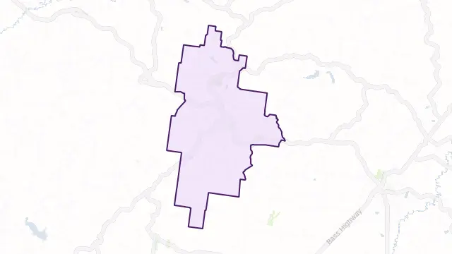 Korumburra Area Boundary Map