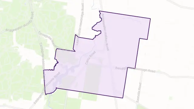 Laanecoorie Area Boundary Map