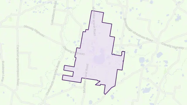 Lake Bolac Area Boundary Map