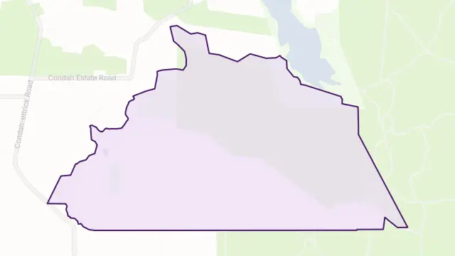 Lake Condah Area Boundary Map