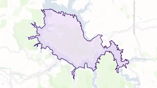 Lake Eildon Area Boundary Map