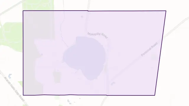 Lake Fyans Area Boundary Map