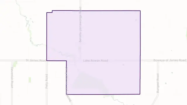 Lake Rowan Area Boundary Map
