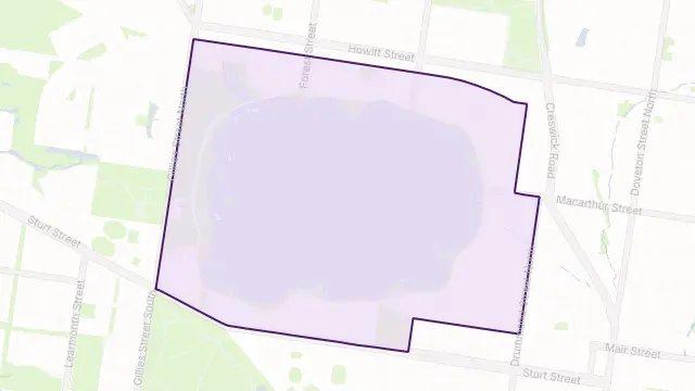 Lake Wendouree Area Boundary Map