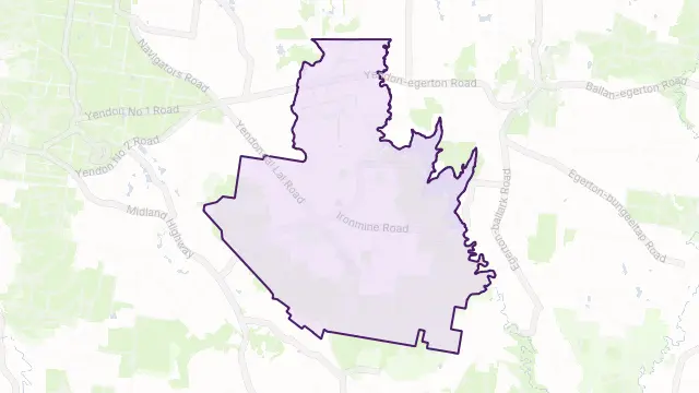 Lal Lal Area Boundary Map