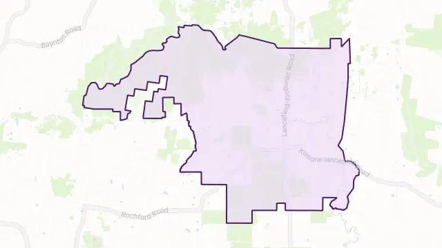 Lancefield Area Boundary Map