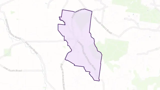 Landsborough Area Boundary Map