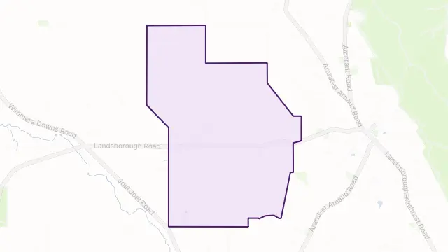 Landsborough West Area Boundary Map