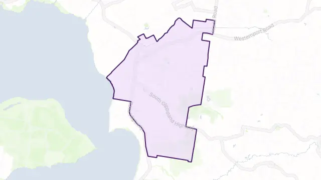 Lang Lang Area Boundary Map