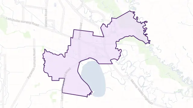 Leitchville Area Boundary Map