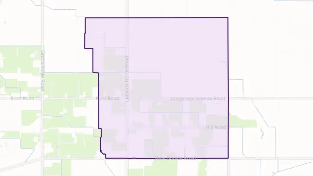 Lemnos Area Boundary Map
