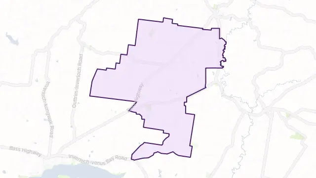 Leongatha South Area Boundary Map