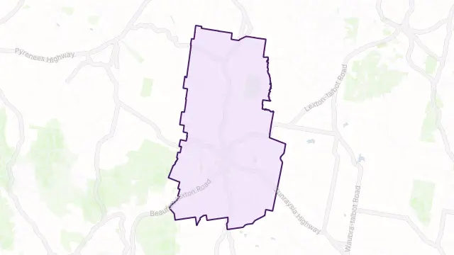 Lexton Area Boundary Map