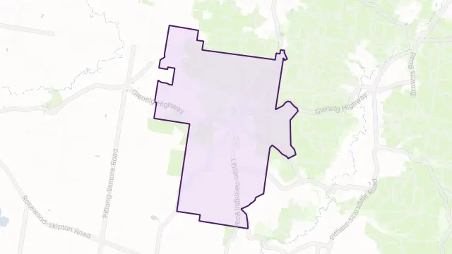 Linton Area Boundary Map