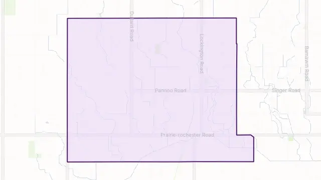 Lockington Area Boundary Map