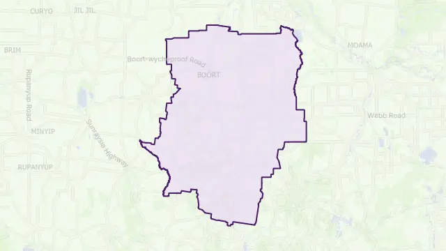 Loddon Council Area Boundary Map