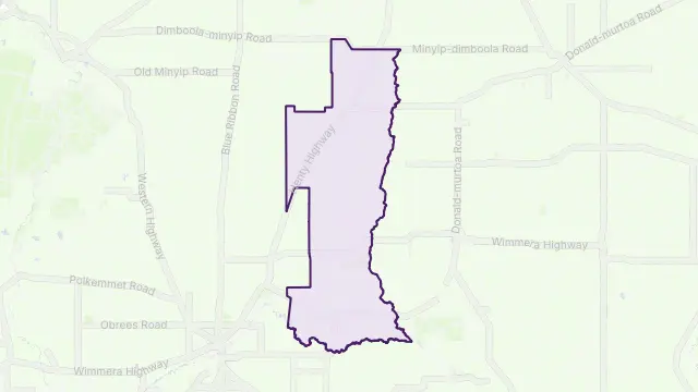 Longerenong Area Boundary Map