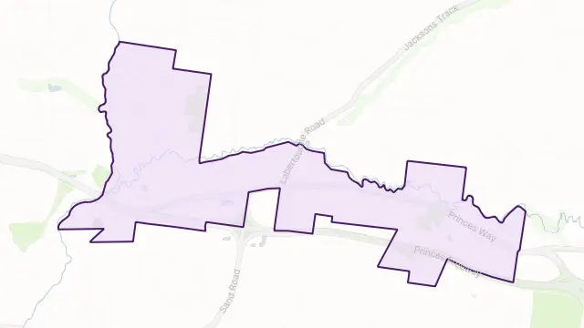 Longwarry North Area Boundary Map