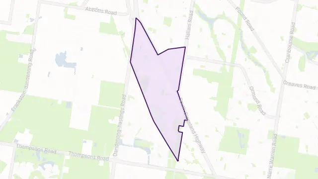 Lynbrook Area Boundary Map