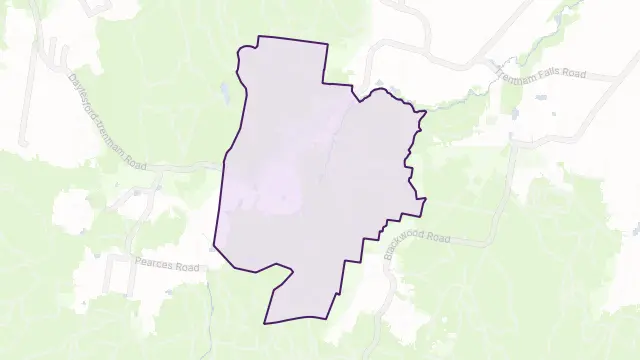 Lyonville Area Boundary Map