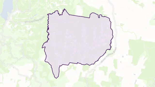 Macclesfield Area Boundary Map