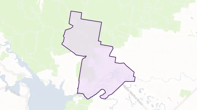 Maffra West Upper Area Boundary Map
