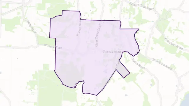 Main Ridge Area Boundary Map