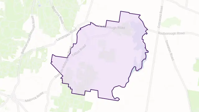 Majorca Area Boundary Map