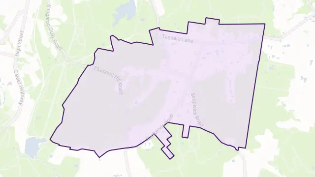 Mandurang Area Boundary Map