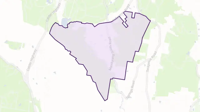 Mandurang South Area Boundary Map