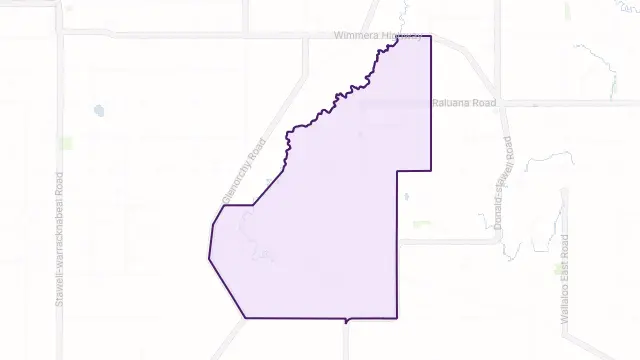 Marnoo West Area Boundary Map